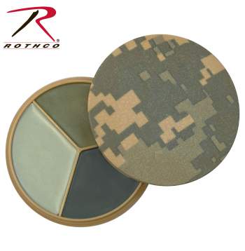 Military Camouflage Face Paint, 5-Color Woodland & OCP