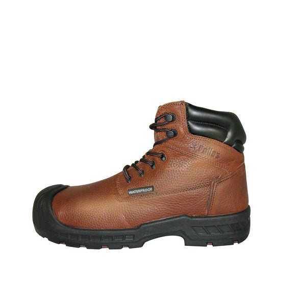 Vulcan Brown Leather Composite Toe Work Boot
