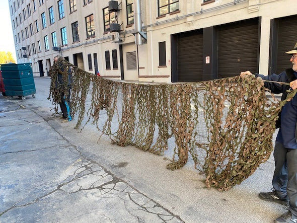 Authentic Military Surplus Used Camo Netting Grab Bags