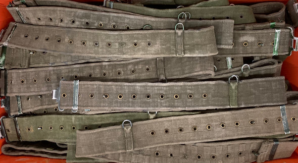 Vintage British P58 Web Equipment Waist Belt