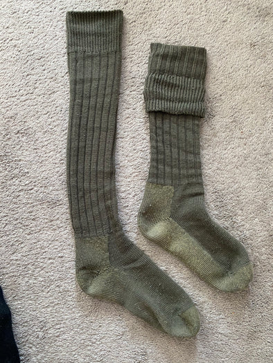 Vintage German Military Bundeswehr Long Wool Socks