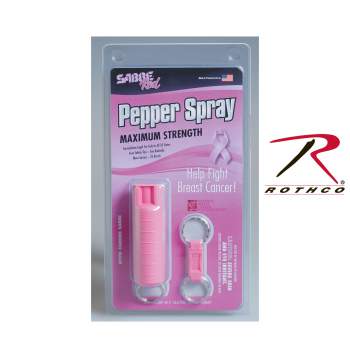 Sabre Red USA Defense Spray With Pink Hard Case