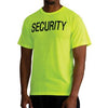 2-Sided Security T-Shirt - Safety Green