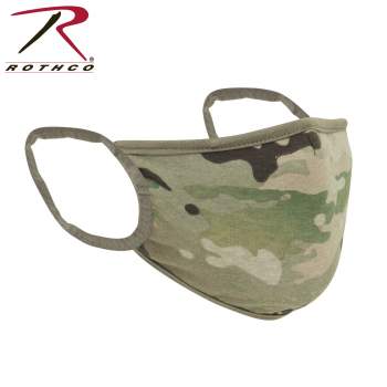 Reversible Reusable 3-Layer Face Mask - MultiCam / Coyote
