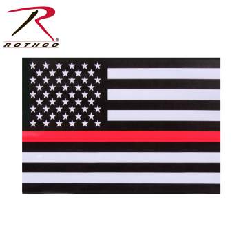 Thin Red Line Flag Decal