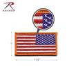 Mini US Flag Patch With Hook Back