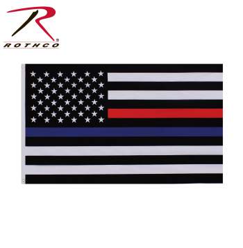 Thin Blue and Thin Red Line Flag