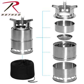 Stainless Steel Portable Camping / Backpacking Stove