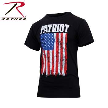 Patriot US Flag T-Shirt - Black