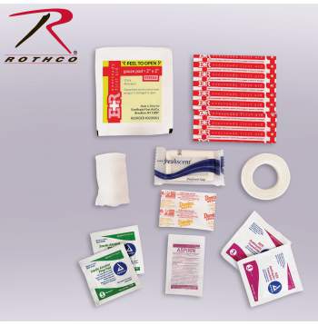 Military Zipper First Aid Kit Contents