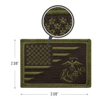 US Flag / USMC Eagle, Globe and Anchor Morale Patch