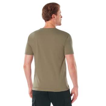 Athletic Fit Solid Color Military T-Shirt