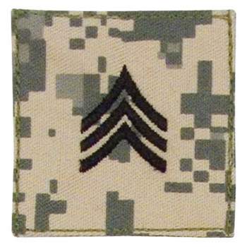 Official U.S. Made Embroidered Rank Insignia - Sergeant