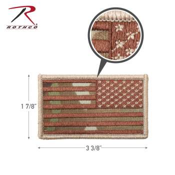 American Flag Patch - Hook Back
