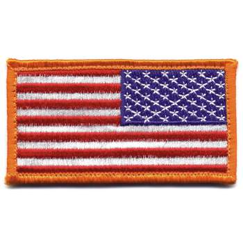 Iron On / Sew On Embroidered US Flag Patch
