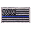 Thin Blue Line Police U.S. Flag Patch - Hook Back