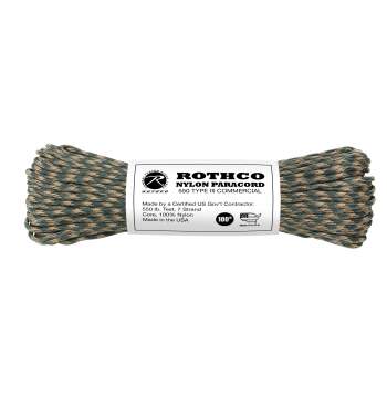 550lb Type III Nylon Camo Paracord