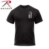 Honor and Respect 2-Sided Thin Blue Line Flag T-Shirt - Black