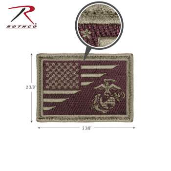 US Flag / USMC Eagle, Globe and Anchor Morale Patch