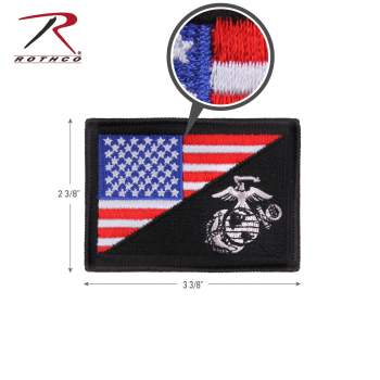 US Flag / USMC Eagle, Globe and Anchor Morale Patch