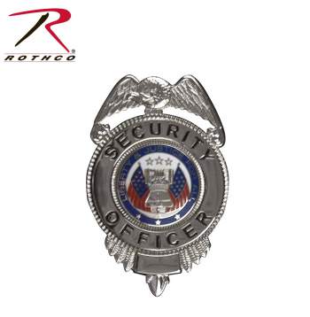 Security Officer Badge w/ Flags