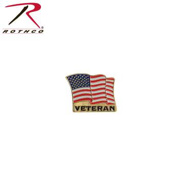 Veteran US Flag Pin