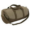 Two-Tone Canvas Duffle Bag With Brown Bottom