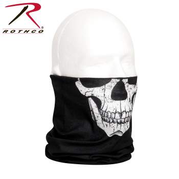 Multi-Use Neck Gaiter and Face Covering Tactical Wrap - Skull Print