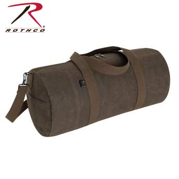 Waxed Canvas Shoulder Duffle Bag - 24 Inch