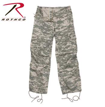 Women's Camo Vintage Style Paratrooper Fatigue Pants