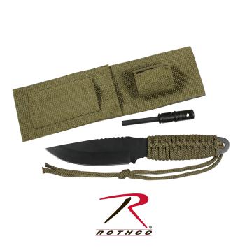 Paracord Knife With Fire Starter