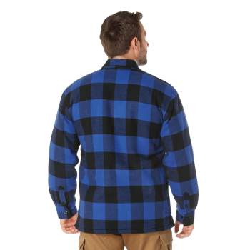 Extra Heavyweight Buffalo Plaid Sherpa Lined Flannel Shirts