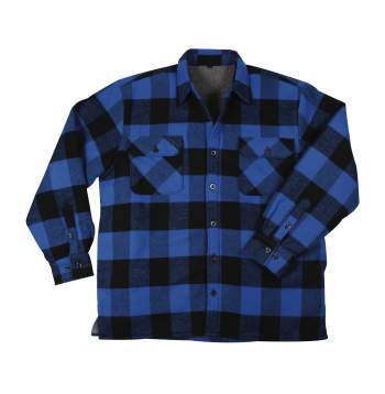Extra Heavyweight Buffalo Plaid Sherpa Lined Flannel Shirts