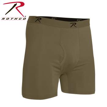 AR 670-1 Coyote Brown Moisture Wicking Performance Boxer Shorts