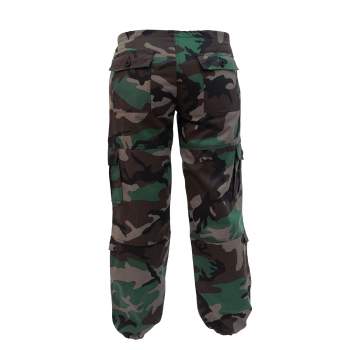 Womens Unwashed Camo Paratrooper Fatigue Pants