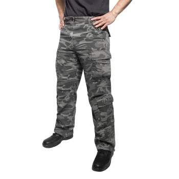 Vintage Style Camo Paratrooper Fatigue Pants