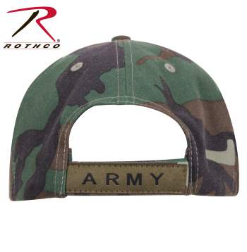 Deluxe Army Embroidered Low Profile Insignia Cap