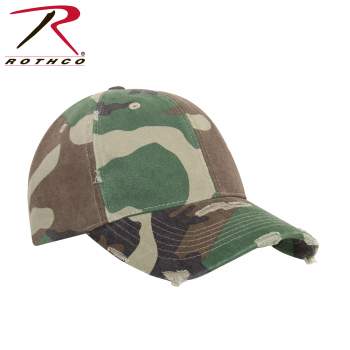 Distressed Camo Low Pro Cap