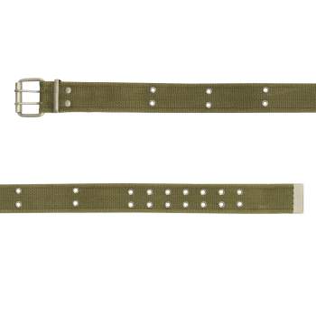 Vintage Style Double Prong Buckle Belt