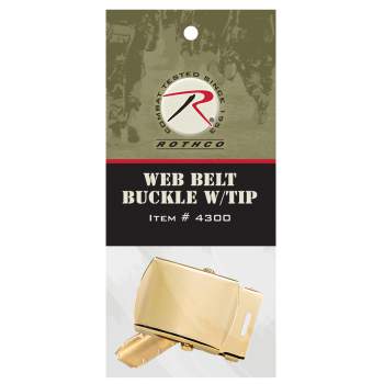 G.I. Type Web Belt Buckle And Tip Pack