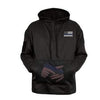 Honor and Respect Thin Blue Line Concealed Carry Hoodie - Black
