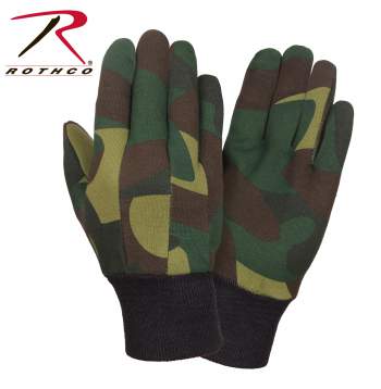 Camo Jersey Work Gloves