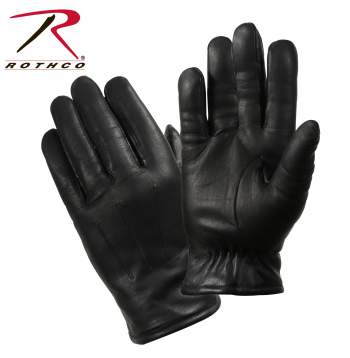 Cold Weather Leather Police Gloves