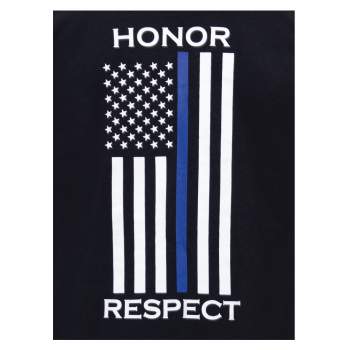 Thin Blue Line Honor and Respect Long Sleeve T-Shirt