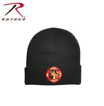 Deluxe Fire Department Embroidered Watch Cap
