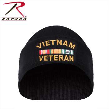 Vietnam Veteran Deluxe Embroidered Watch Cap