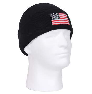 US Flag Embroidered Watch Cap