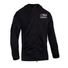 Thin Blue Line Concealed Carry Zippered Hoodie - Black