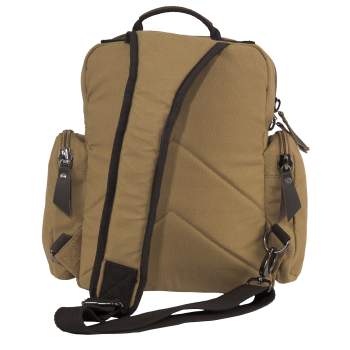 Vintage Style Canvas Sling Backpack - Olive Drab