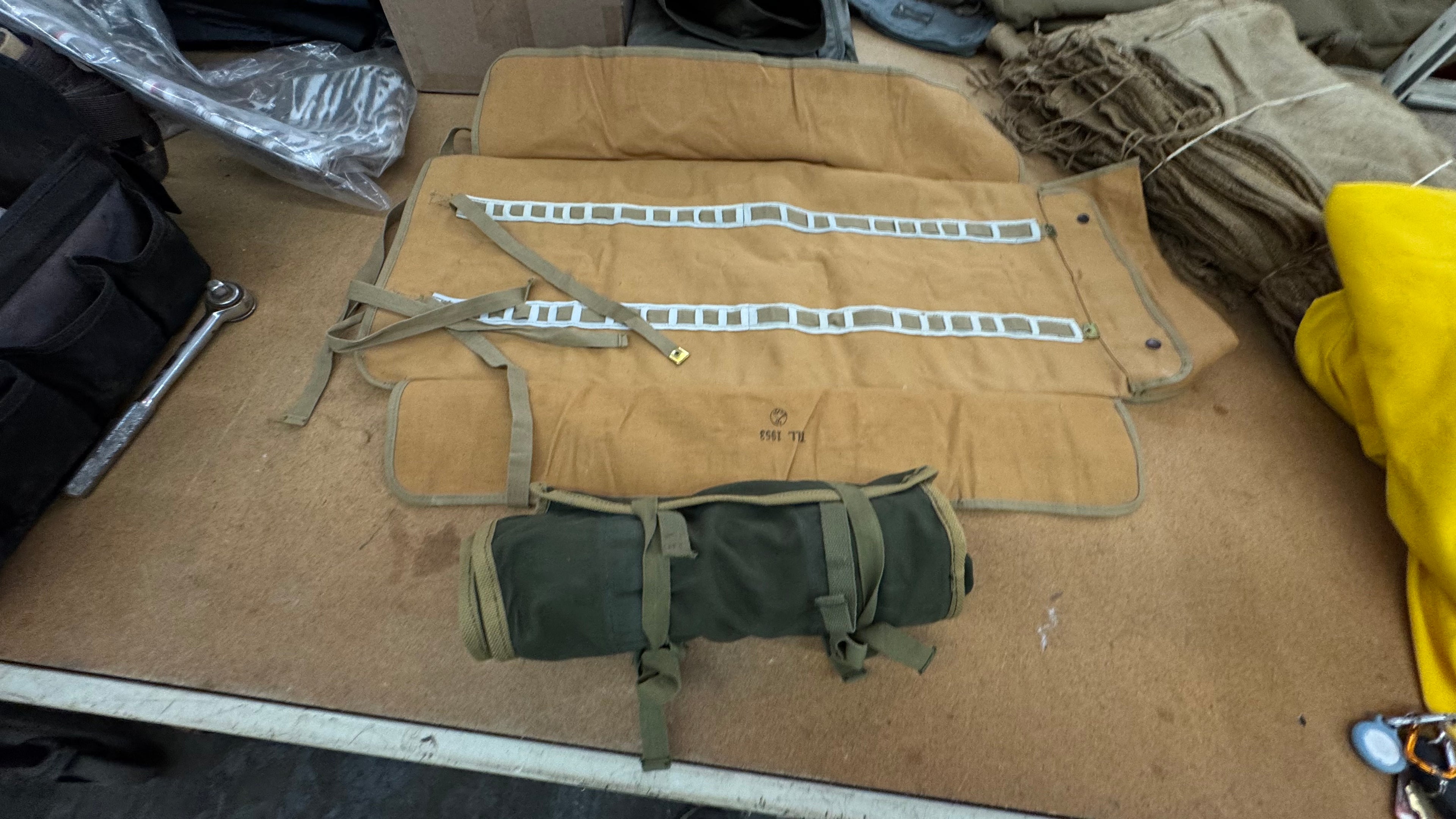 1950's CF Military Tool Roll, NEW Real Deal